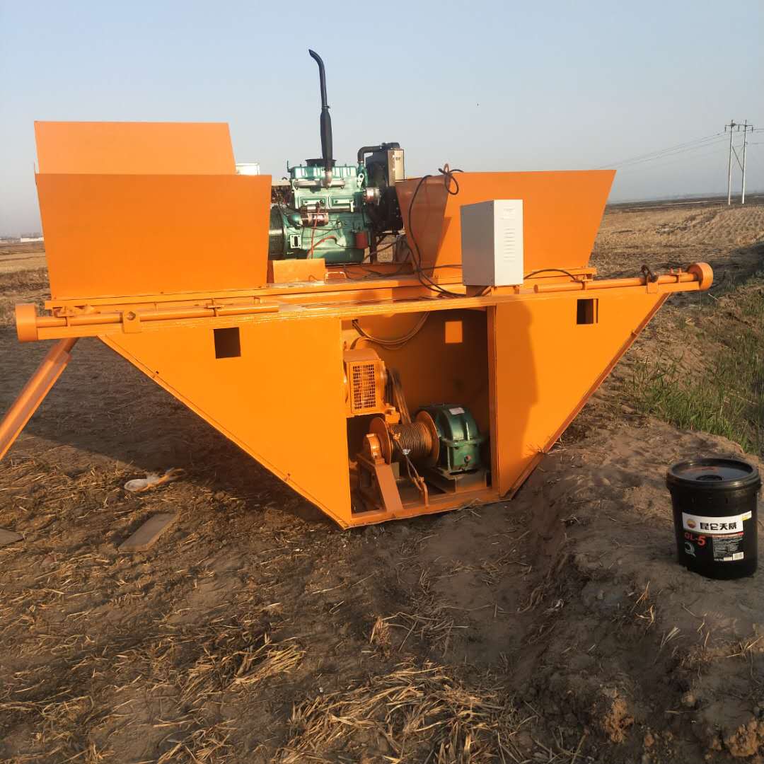 牽引式滑膜機 渠道防滲構造 水溝襯砌機