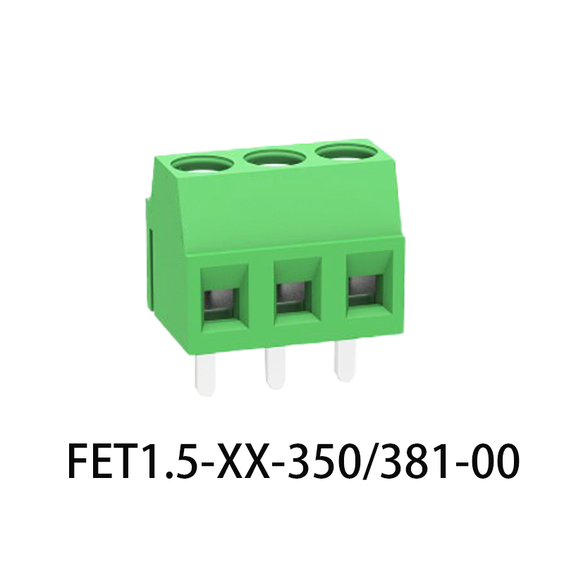 安防產(chǎn)品升降式接線端子綠色3.5MM連接器FET1-XX-350-00