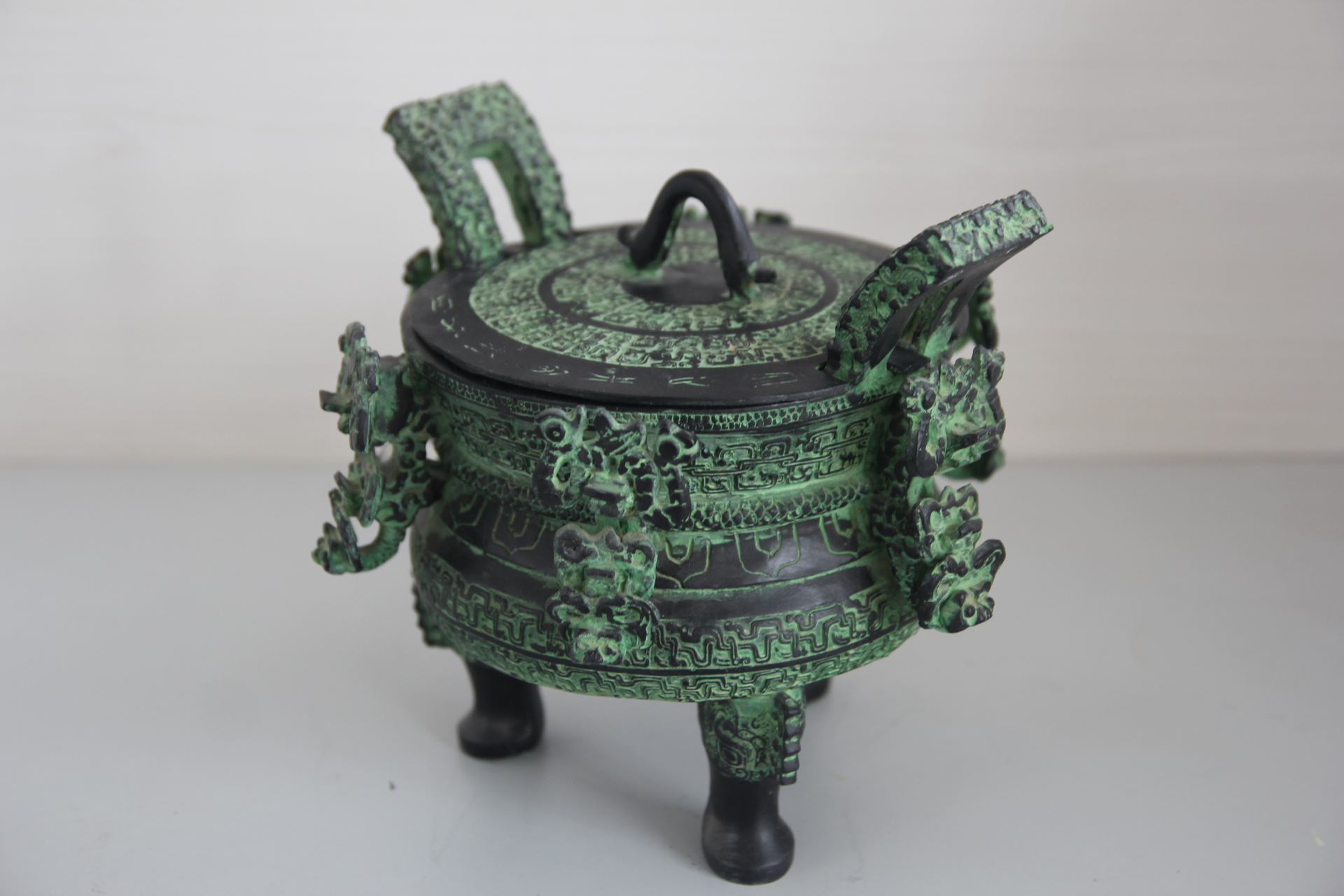 仿古青銅器擺件王子午鼎工藝品節(jié)日禮品漢婚影視道具定制