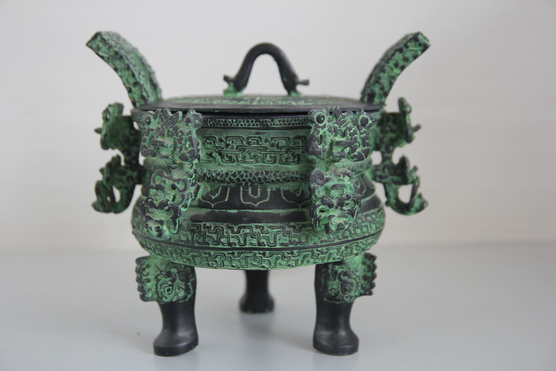 仿古青銅器擺件王子午鼎工藝品節(jié)日禮品漢婚影視道具定制