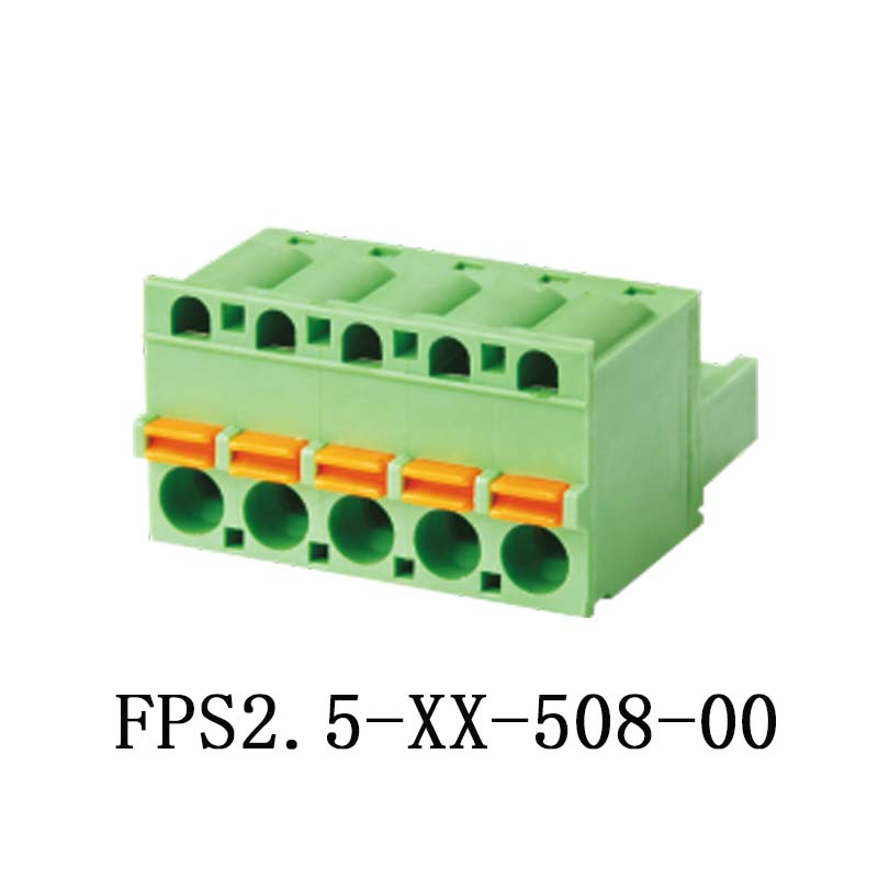 插拔鳳凰式接線端子5.08MM間距對插連接器 FPS2.5-XX-508-00