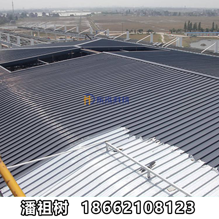 1.0mm厚鋁鎂錳屋面板 65-430型直立鎖邊鋁鎂錳金屬屋面板 廠房改造屋面鋁鎂錳板