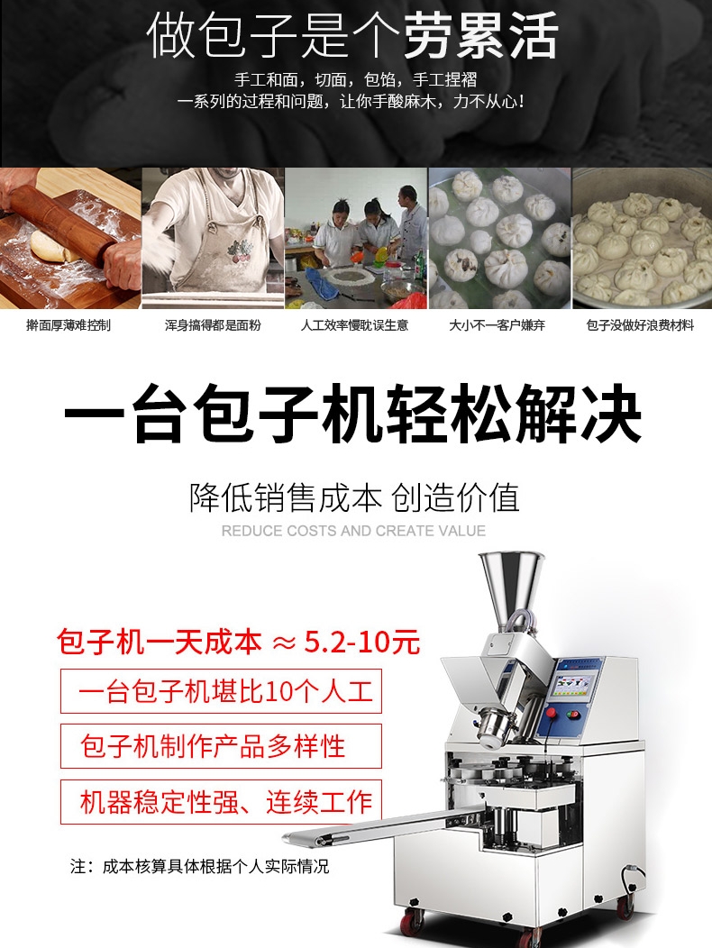 旭眾包子機(jī) 全自動(dòng)湯包機(jī) 多功能早餐包機(jī)器