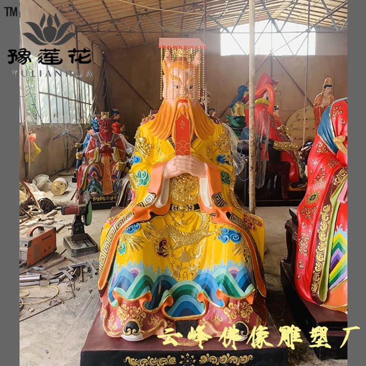 五帝龍王神像 四海龍王佛像 黑龍爺神佛雕塑 白龍爺圖片 五色龍王神像