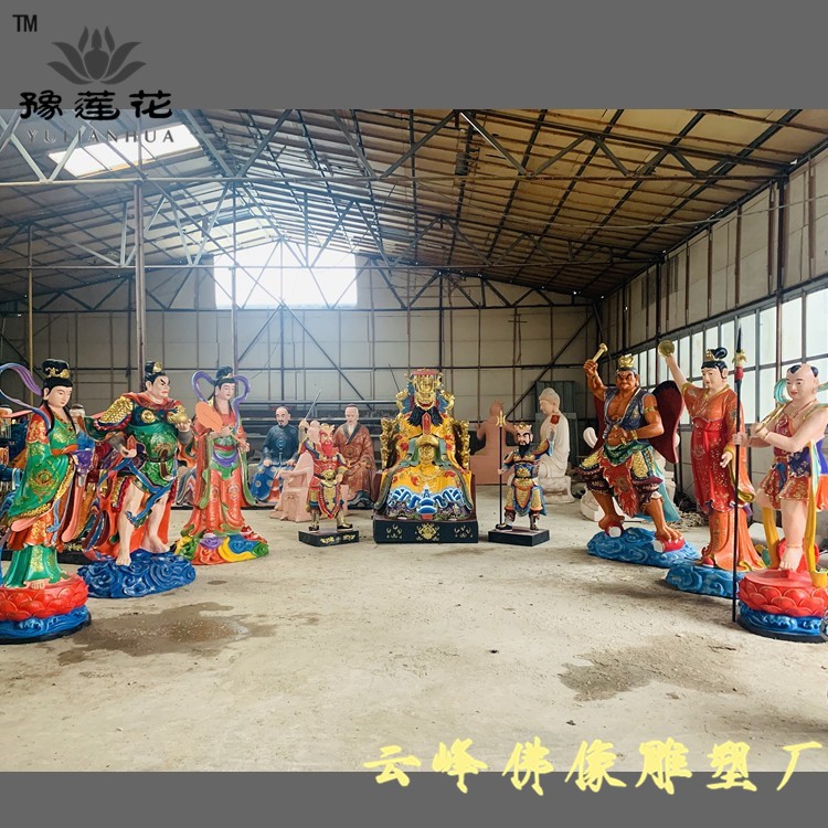 五帝龍王神像 四海龍王佛像 黑龍爺神佛雕塑 白龍爺圖片 五色龍王神像