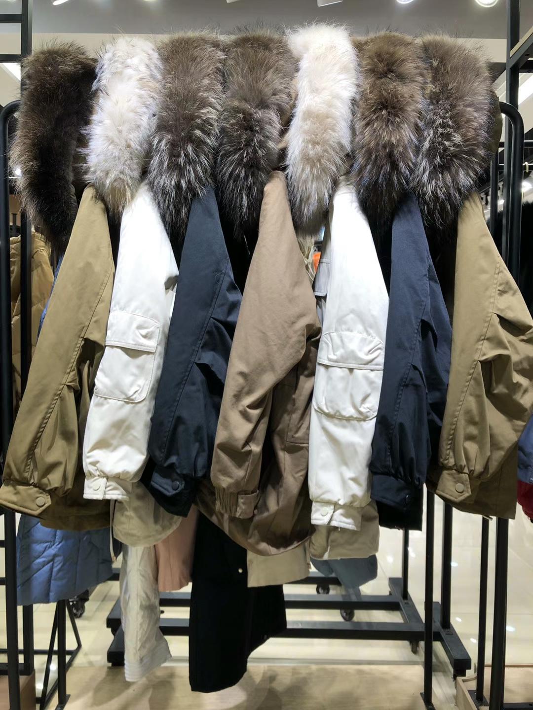 晨晨國際2021冬時尚大毛領(lǐng)派克服女裝折扣貨源批發(fā)網(wǎng)
