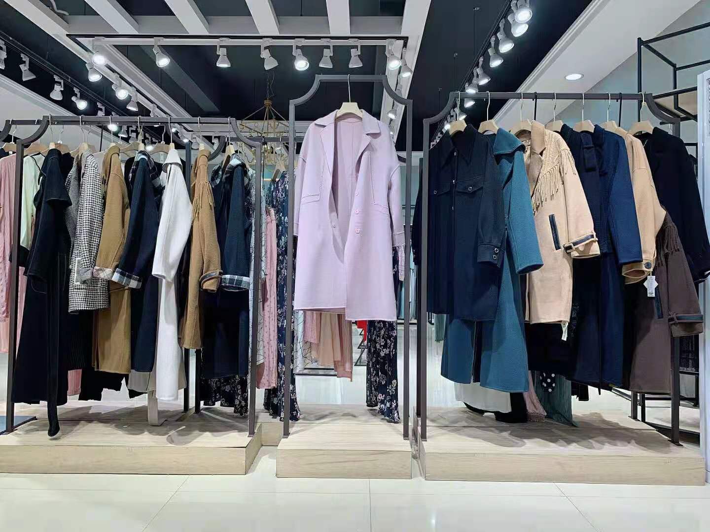 銀 鉆雙面絨羊大衣2021年冬品牌剪標女裝尾貨直播一手貨源供應(yīng)
