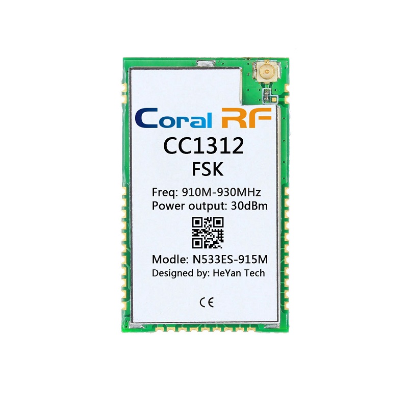 大功率遠(yuǎn)距離低功耗模塊 組網(wǎng) iot模塊 433mhz 868mhz 915Mhz N533-CC1312R-915