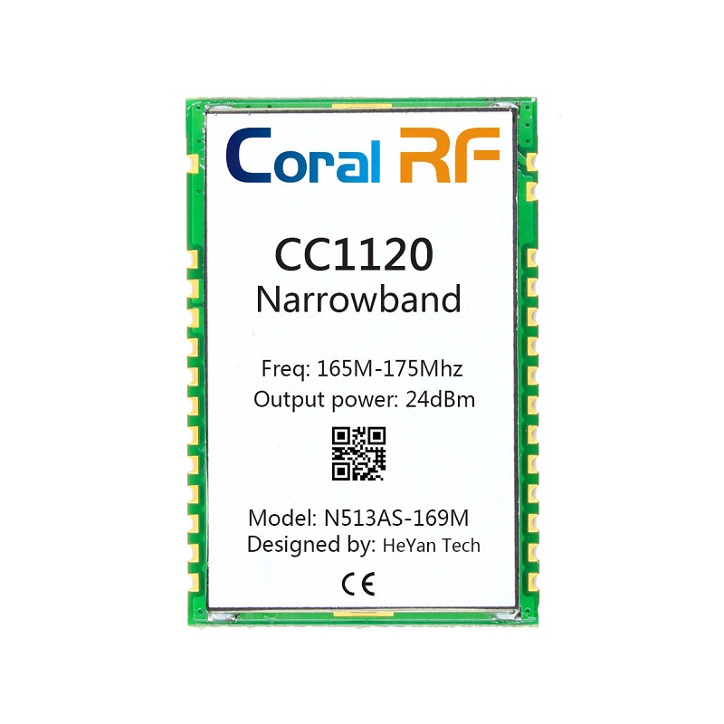 CC1120大功率遠(yuǎn)距離 低功耗窄帶 組網(wǎng) iot 串口模塊 433mhz N513AS-433M