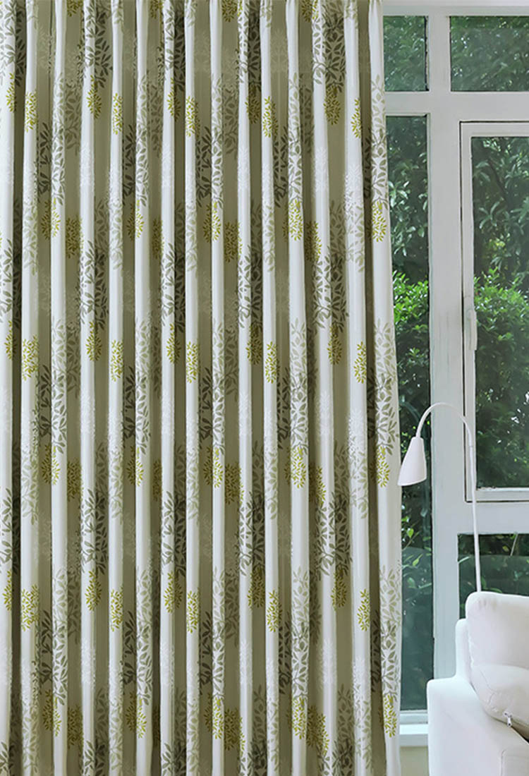 定制窗簾布藝臥室落地定制窗簾 叢林