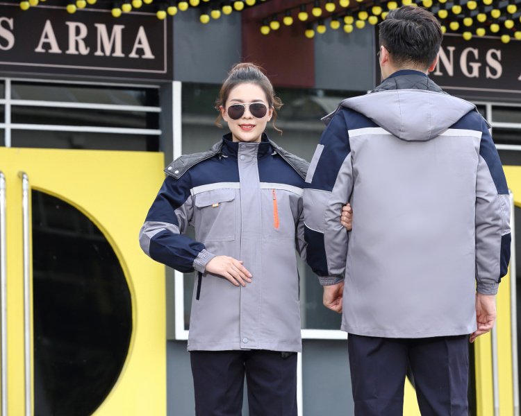 冬季新款工作服 男加厚保暖耐磨勞保服 工廠車間維修勞保服棉衣定制
