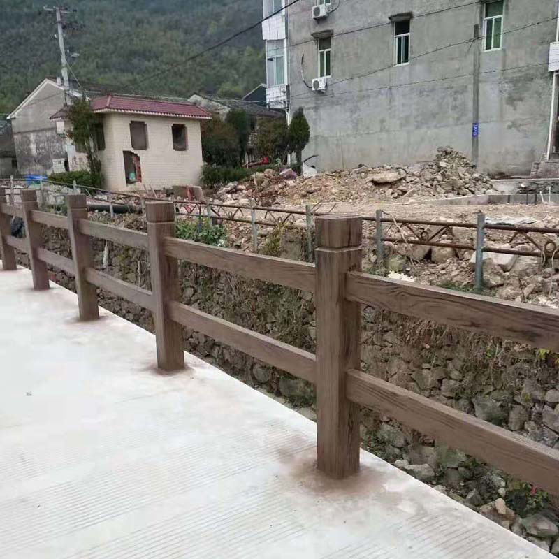 水泥仿木護欄2D款水泥仿木護欄 仿木欄桿 景區(qū)護欄 橋梁護欄