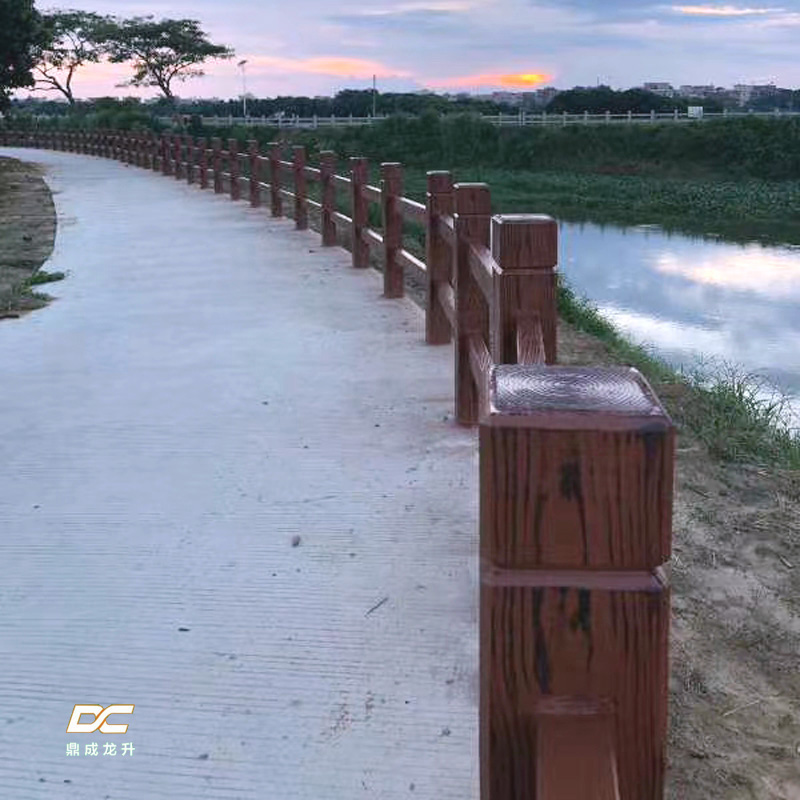 水泥仿木護欄2D款水泥仿木護欄 仿木欄桿 景區(qū)護欄 橋梁護欄