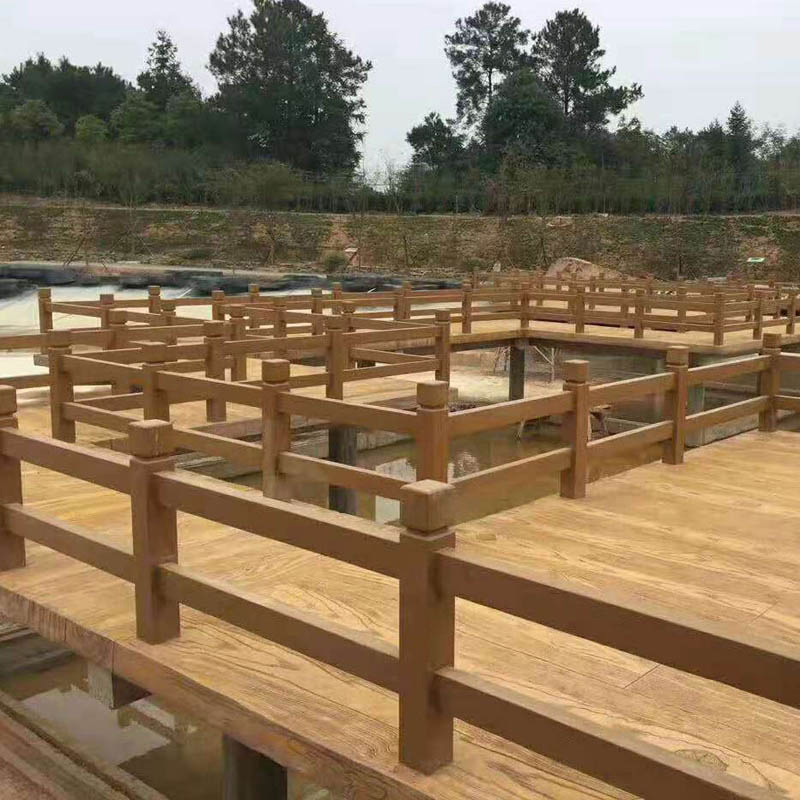 水泥仿木護欄2D款水泥仿木護欄 仿木欄桿 景區(qū)護欄 橋梁護欄