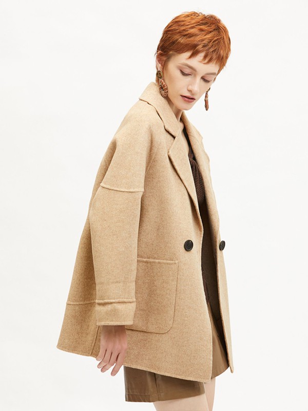 高端 品牌卓多姿2021秋冬雙面呢大衣哪里有批發(fā)？