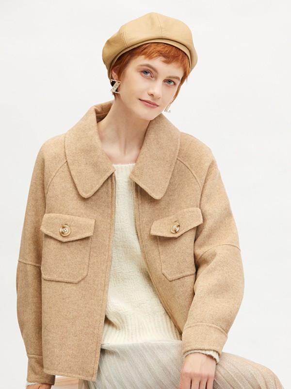 高端 品牌卓多姿2021秋冬雙面呢大衣哪里有批發(fā)？