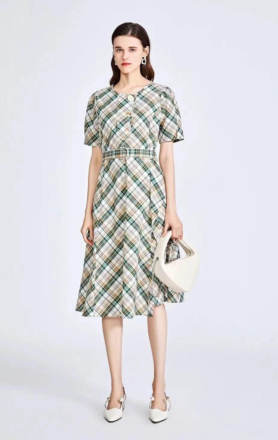高端輕奢品牌迪笛歐2022春折扣女裝店庫(kù)存尾貨批發(fā)