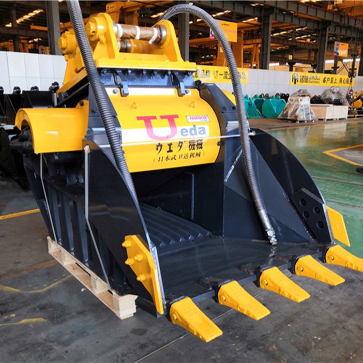 挖掘機顎式破碎斗 巖石粉碎