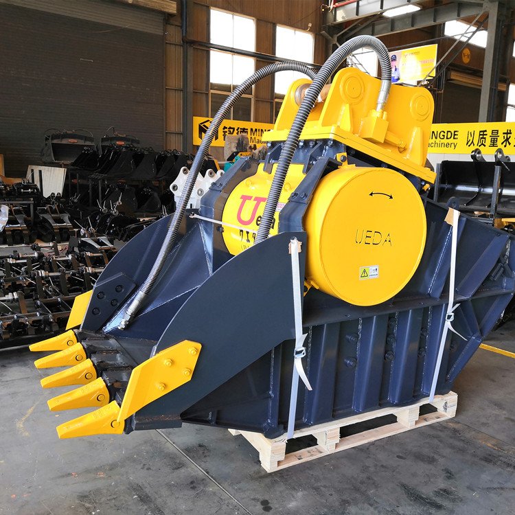 挖掘機顎式破碎斗 巖石粉碎