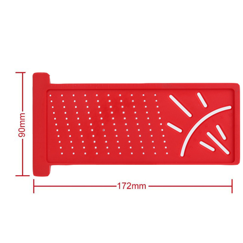 跨境代發(fā) T型木工劃線器測量尺 洞洞尺 木工劃線尺T-scale ruler