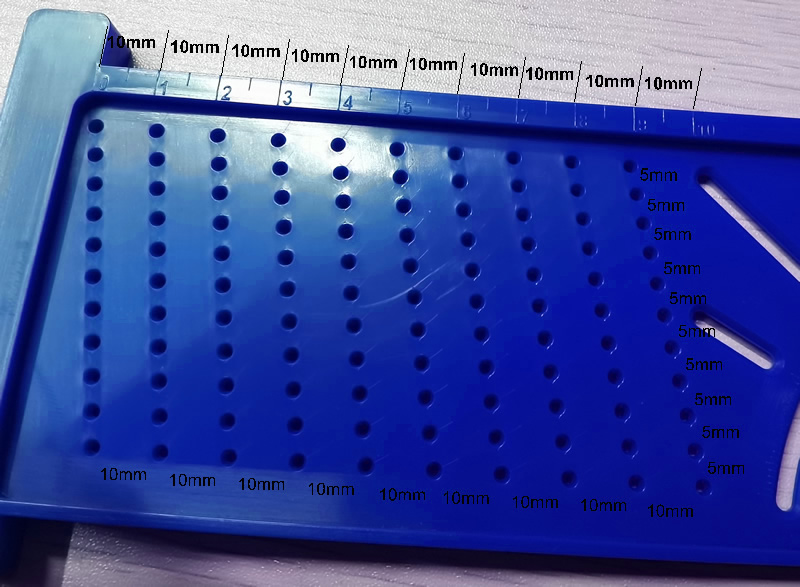 木工劃線尺T-scale ruler 跨境代發(fā) T型木工劃線器測(cè)量尺 洞洞尺