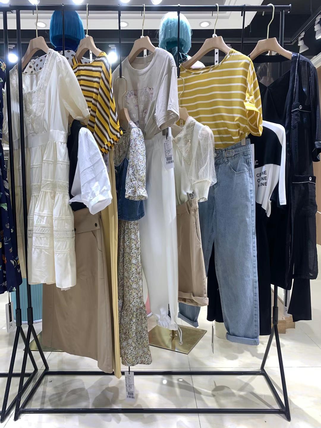 品牌瑪斯荻娃22夏品牌女裝折扣剪標(biāo)女裝尾貨批發(fā)