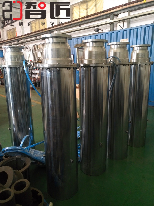 三河臥式潛水泵ZJ300QJW160-351/13智匠泵業(yè)傾斜軌道式雪橇式泵