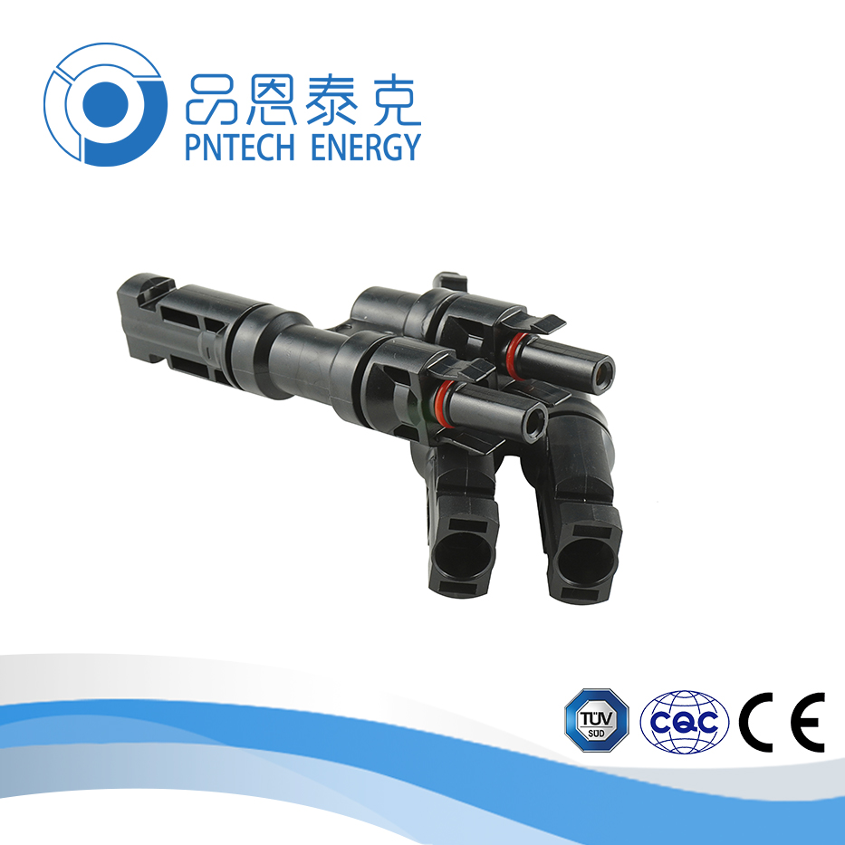 太陽能光伏連接器 T型光伏連接器1000V 防塵抗紫外線 品恩泰克