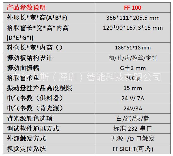 柔性供料器視覺散料 柔性上料FF100