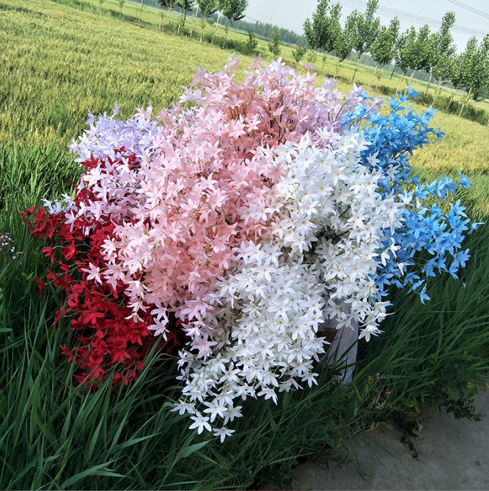 天津仿真花櫻花 跳舞蘭 文心蘭不帶葉 北京家居婚慶裝飾仿真花價(jià)格 仿真文心蘭