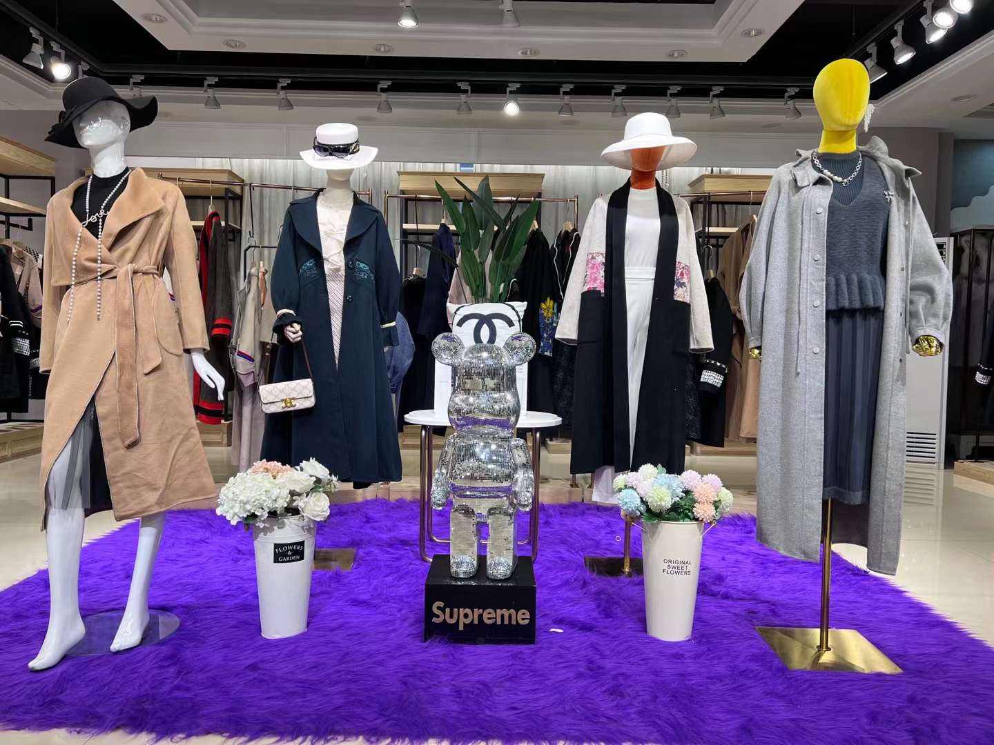 女裝批發(fā) 羊絨大衣2022冬四季款品牌折扣女裝大碼女裝專柜正品尾貨羽絨服清倉