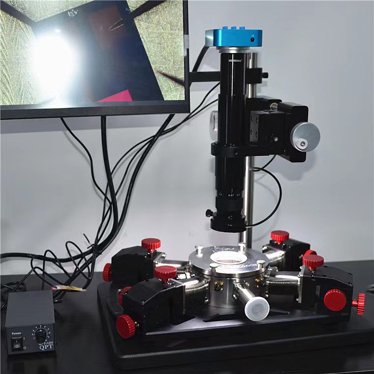 學(xué)校實(shí)驗(yàn)室微型真空高溫探針臺(tái) 晶圓檢測(cè) 微型真空探針臺(tái) KT-0904探針臺(tái)