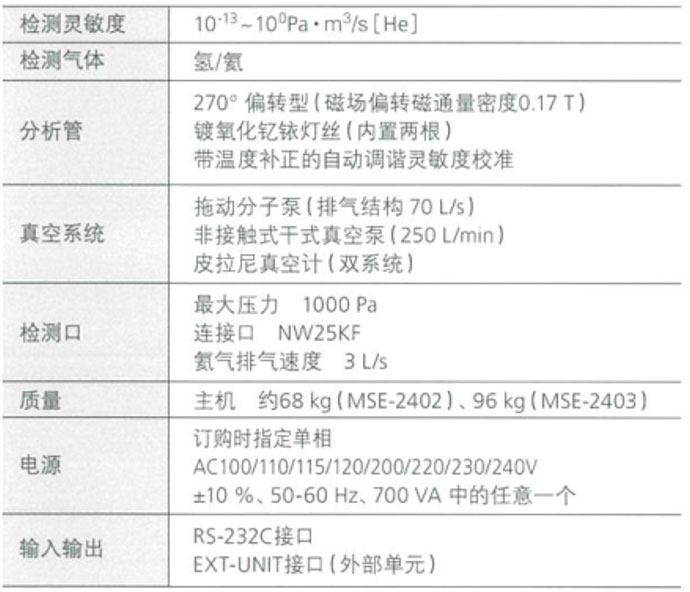 日本島津氦質(zhì)譜檢漏儀MSE-2402/2403全自動便攜式氦質(zhì)譜檢漏儀  日本島津氦質(zhì)譜檢漏儀