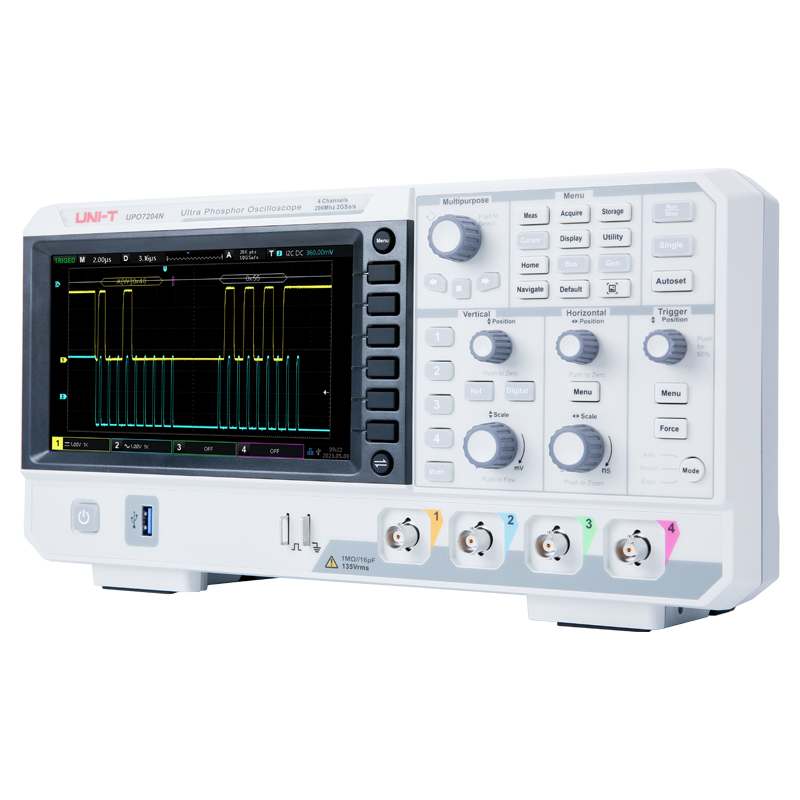 UPO7000N系列數(shù)字示波器UPO7104N/7204N現(xiàn)貨供應(yīng)