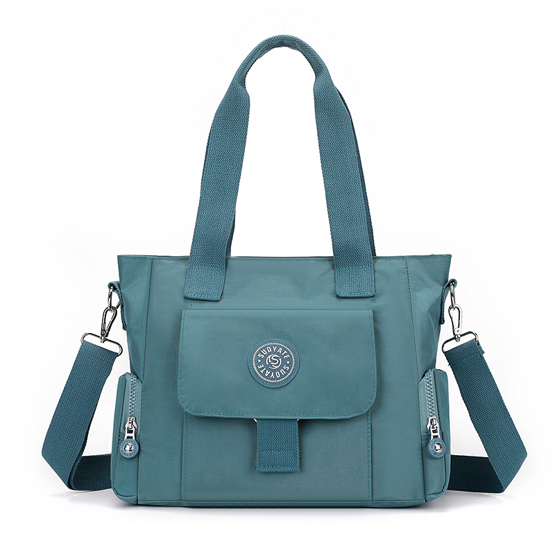 大容量女士單肩包輕盈尼龍布女包戶外休閑手提包潮搭通勤斜挎包